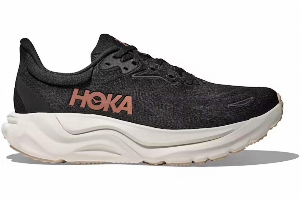 NEW HOKA women's arahi 8 running shoes in black / rose gold